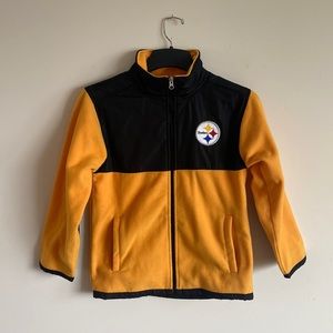 PITTSBURGH STEELERS BOYS ZIP UP JACKET
